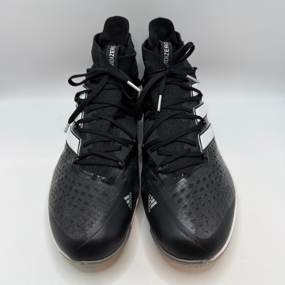 Adidas Adizero Afterburner 8 Wave Turf Shoes Mens Size 13 Black White - Picture 3 of 8